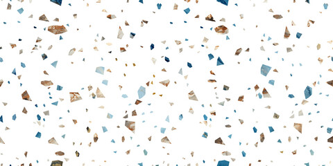 surface of terrazzo floor texture abstract background , top view, PNG