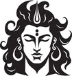 Shiva, The Meditator of Wisdom Vector Design