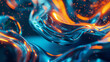 © 天下 独孤 - Liquid gradient Acid style fluid Liquid metal background