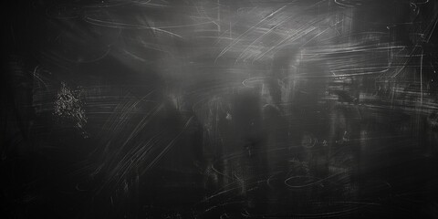 Wall Mural - A black and white chalkboard with a spider web pattern