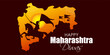 Vector illustration of Happy Maharashtra Day social media feed template
