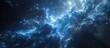 blue nebula in space filled with countless stars shining in the dark expanse.