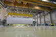 paper mill - production of paper rolls for the printing industry - paper rolls in a factory