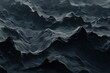 Abstract Displacement Wave Surface on Dark Planet Background - Conceptual 3D Art with Distorted Deformation and Texture Details
