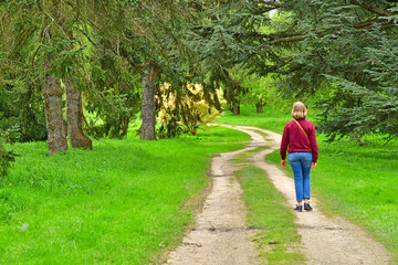 Wall Mural - Versailles; France - april 7 2024 : Arboretum de Chevreloup