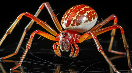 Wall Mural - red crab spider  high definition(hd) photographic creative image