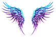 PNG Neon angel wings pattern illuminated accessories