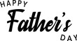 Happy Fathers Day greeting text typography. Father's day holiday banner concept. Retro style. Vector illustration.