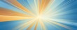 Sun rays background with gradient color, blue and gold, vector illustration