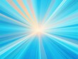 Sun rays background with gradient color, blue and gold, vector illustration