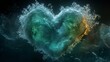 water Love heart symbol 