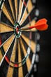 © Ilja - Business success  red dart hits bullseye, symbolizing investment goal and opportunity challenge
