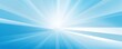 Sun rays background with gradient color, blue and white, vector illustration