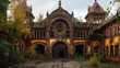 Ruins of Anhalter Bahnhof in Berlin Germany