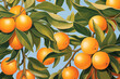 A vibrant illustration of Kumquat exuding their natural beauty and freshness.