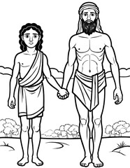 Jacob and Esau Coloring Sheet