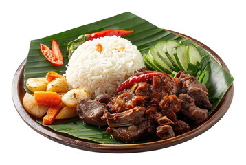 PNG Gudeg food platter produce