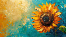 Sunflower Painted Art Clipart Free Stock Photo - Public Domain Pictures
