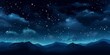 © Celina - Starry night sky background with colorful glowing stars on a dark backdrop with copy space for text design photo or product, empty blank copyspace