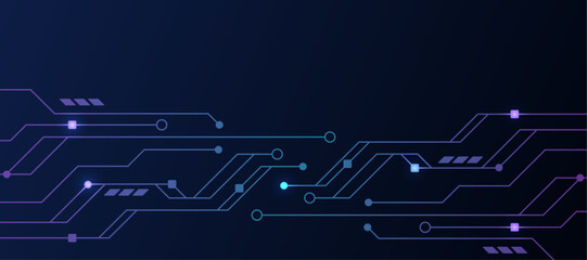 Technology background with circuit board pattern