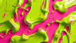 Vibrant hot pink and chartreuse abstract, perfect for sports apparel branding.