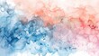 Vivid abstract watercolor blend in pink and blue hues.