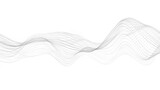 Fototapeta Do przedpokoju - Digital dynamic wave of particles. Abstract white futuristic background. Big data visualization. 3D rendering.