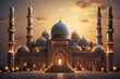 Eid celebration for Muslim Islamic monuments 