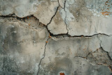 Fototapeta Konie - Cracked concrete wall