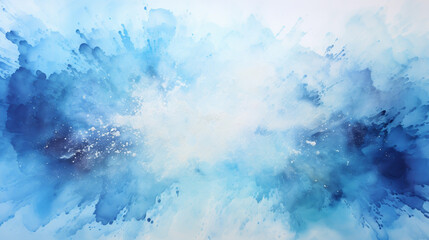 Wall Mural - Hand painted watercolor sky and clouds, abstract watercolor background, illustration