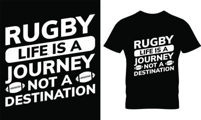 Wall Mural - Rugby t-shirt design vector.