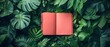 Serene Greenery with Open Pink Notebook - Nature's Workspace. Concept Nature Photography, Greenery Scenes, Pink Notebook, Workspace Inspiration, Serene Outdoors