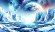 Ultra Realistic Polar Serenity: The Serene Blues and Whites of Polar Regions in Earth Day Watercolor Wallpaper and Greeting Cards Theme