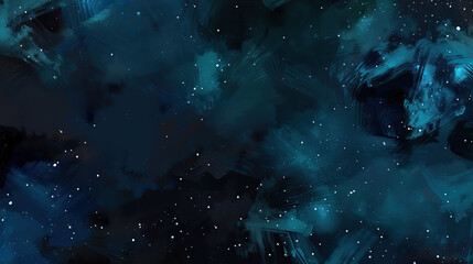 Wall Mural - Dark blue night sky with stars
