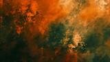Fototapeta  - Burnt orange and moss green, abstract background, styled for warm contrast and an autumnal ambiance