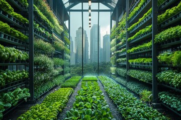 Advanced urban agriculture: Vertical hydroponic aquaponic farm for organic crops