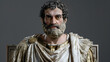 Portrait of Aristotle on transparent background