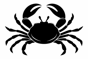 Wall Mural - Crab Silhouette vector illustration 