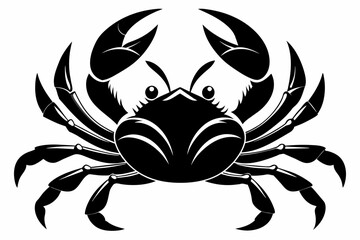 Wall Mural - Crab Silhouette vector illustration 