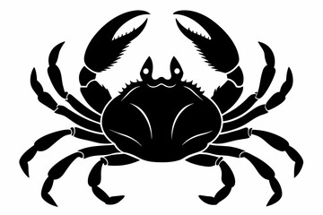 Wall Mural - Crab Silhouette vector illustration 