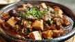 © Michael - Authentic chinese spicy tofu and mushroom dish