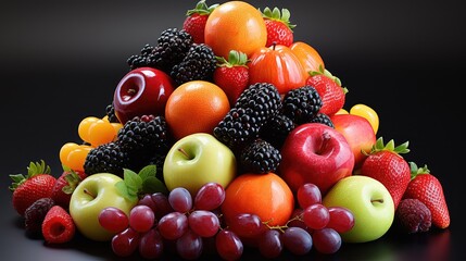 Sticker - assorted and mixed fruits UHD Wallpaper