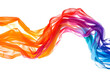 Fluid rainbow color streams merging into a harmonious blend.