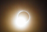 Fototapeta Nowy Jork - End of a Total Solar Eclipse, Seen From Dublin, Ohio, April 8, 2024