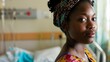 Amidst the chaos of a bustling hospital a midwife calmly observes and guides a womans labor her calming presence providing support and reassurance to the expectant mother. .
