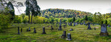 Fototapeta Nowy Jork - Cemetery in Fall in Southeastern Ohio