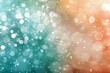 dreamlike abstract bokeh background with mint green peach orange and silver hues