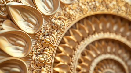 Wall Mural - an intricate  gold design / background