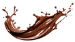 PNG Chocolate white background refreshment splattered