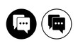 Chat icon set. speech bubble icon. comment icon vector. message. contact us